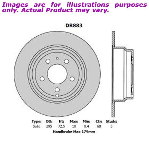 New PROTEX Ultra Brake Rotor For BMW X6 E71 E71 4.4L 4D Coupe AWD DR883