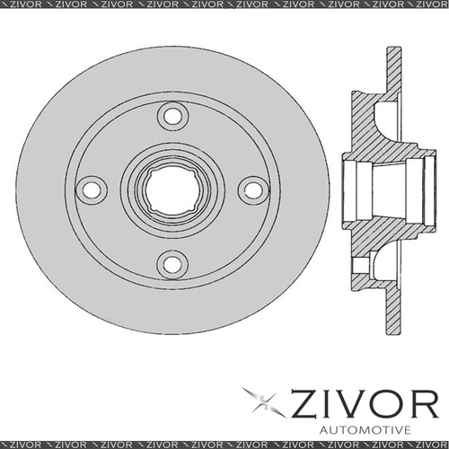 New PROTEX Rotor - Rear For MAZDA 323 BF 2D H/B FWD 1987 - 1989 #DR931
