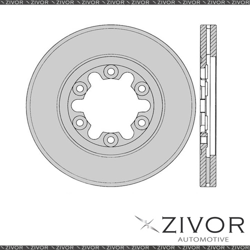 New PROTEX Rotor - Front For MAZDA B2500 . 4D Ute RWD 2004 - 2006 #DR958