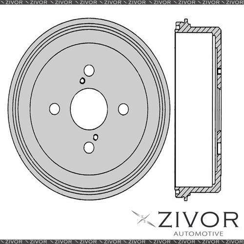 PROTEX Brake Drum For TOYOTA CELICA ST162R 3SGE 4 Cyl EFI 1985 - 1989 #DRUM1602