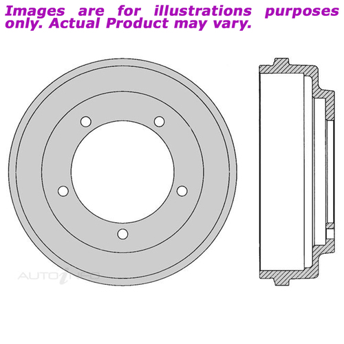 New PROTEX Brake Drum For FORD TRANSIT VG EXXBD 2.0L 3D Bus RWD DRUM1640