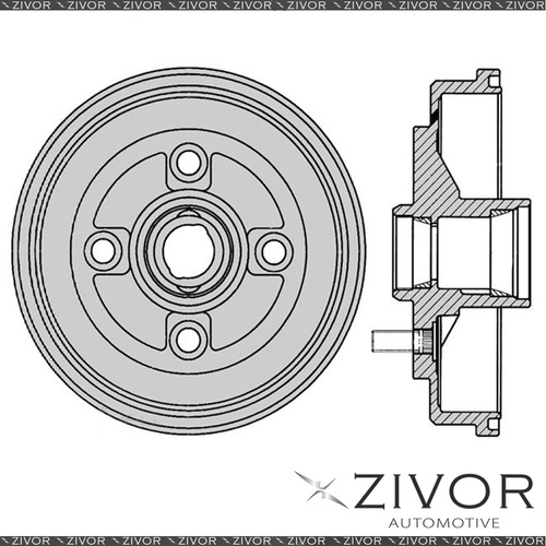 PROTEX Brake Drum For TOYOTA STARLET EP91R 4EFE 4 Cyl MPFI 1996-1999 #DRUM1666