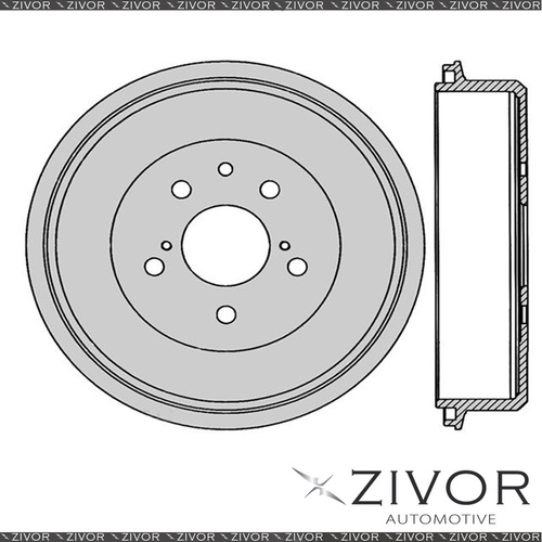 PROTEX Brake Drum For TOYOTA HILUX RN40R 12R 4 Cyl CARB 1978 - 1983 #DRUM1749