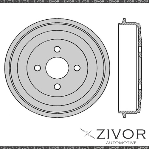 New PROTEX Brake Drum For BMW 1600 E10 1.6 4 Cyl CARB 1967 - 1971 #DRUM1800