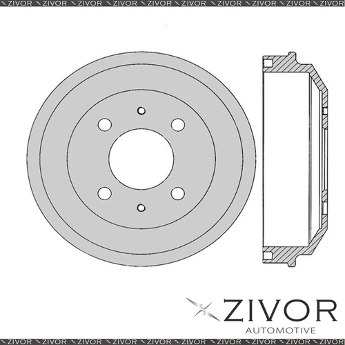 PROTEX Brake Drum For HYUNDAI ACCENT LC G4EC 4 Cyl MPFI 2000 - 2003 By ZIVOR