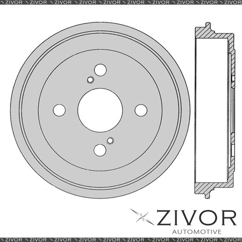 PROTEX Brake Drum For TOYOTA ECHO NCP12R 1NZFE 4 Cyl MPFI 1999 - 2005 #DRUM4081