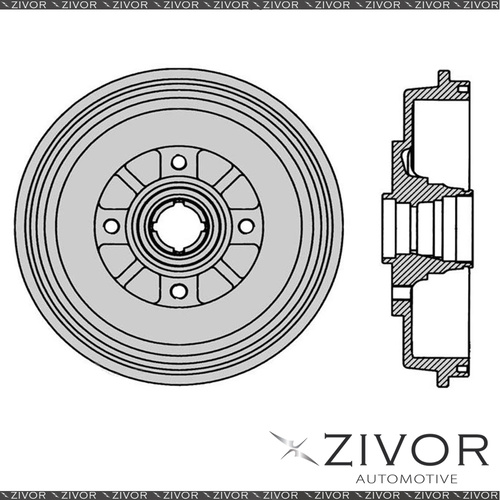 New PROTEX Brake Drum For FORD FESTIVA WB B3 4 Cyl MPFI 1994 - 1996 #DRUM4168