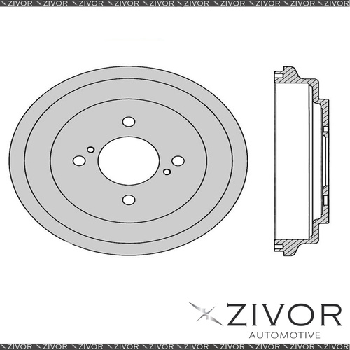 PROTEX Brake Drum For SUZUKI SWIFT FZ K14B 4 Cyl MPFI 2011-2016 #DRUM4178