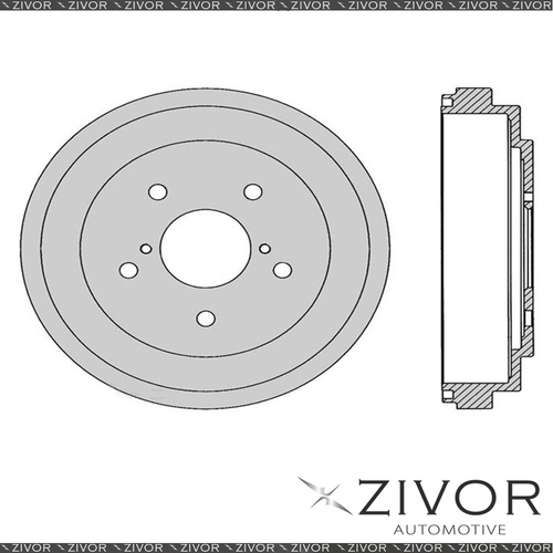 PROTEX Brake Drum For SUZUKI APV GC416 G16A1D 4 Cyl MPFI 2005 - 2016 #DRUM4179