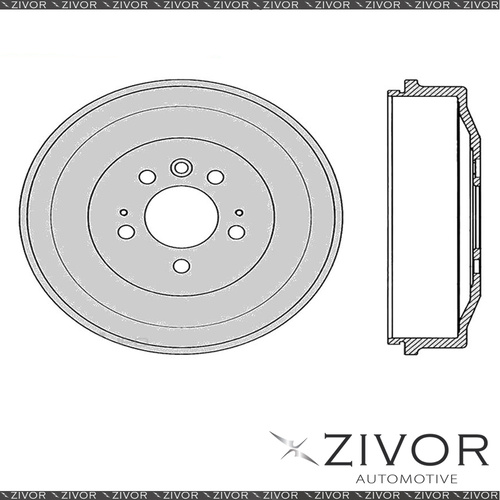 New PROTEX Brake Drum For VOLKSWAGEN AMAROK 2H CFPA 4 Cyl Direct Inj 2012 - 2015