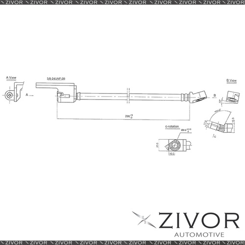 PROTEX Hydraulic Hose-FR For FORD FALCON XW 2D Van RWD 1969-1970 #H1047