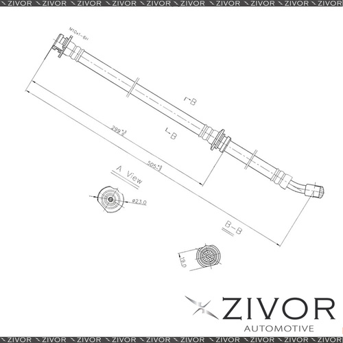 PROTEX Hydraulic Hose - Front For NISSAN PULSAR N14 4D H/B FWD 1991 - 1995 H1515