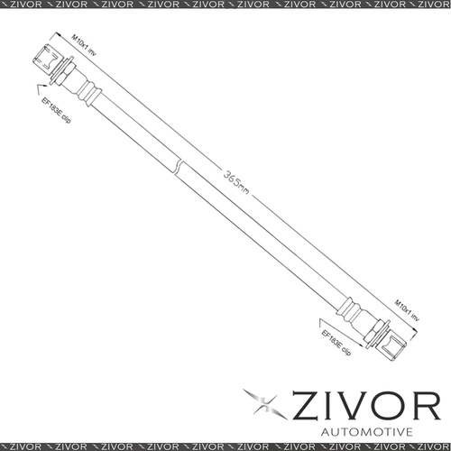 PROTEX Hydraulic Hose-Front For TOYOTA 4 RUNNER LN61R 2D SUV 4WD 1985-1989 H1566