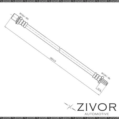 PROTEX Hydraulic Hose-Rear For TOYOTA CRESSIDA MX83R 4D Sdn RWD 1988-1993 #H1804