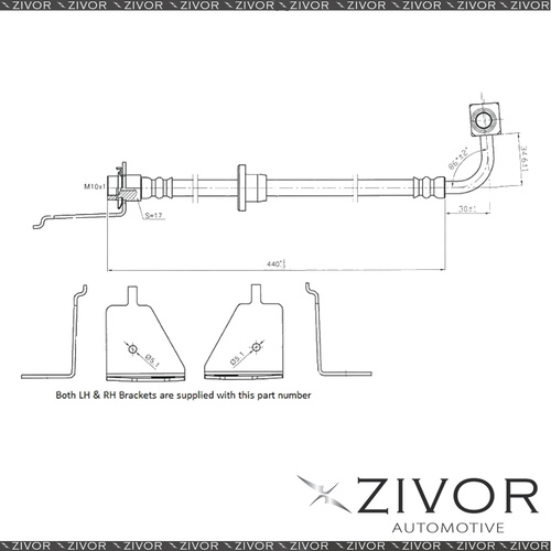 New PROTEX Hydraulic Hose-Rear For FORD FAIRMONT BF 4D Sdn RWD 2005-2008 #H1905