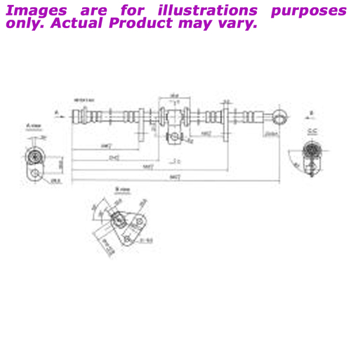 New PROTEX Hydraulic Hose - Front Left For HONDA ACCORD CA CA5 2.0L H3080