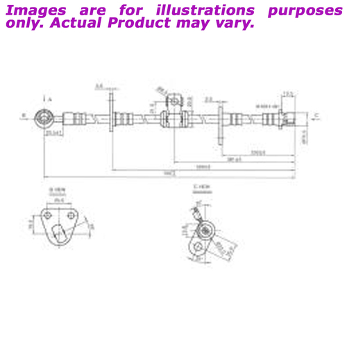 New PROTEX Hydraulic Hose - Front Left For HONDA ODYSSEY RA RA1 2.2L H3245