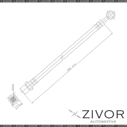 PROTEX Hydraulic Hose For SUBARU OUTBACK BG 4D Wgn 4WD 1996-1998 #H3508