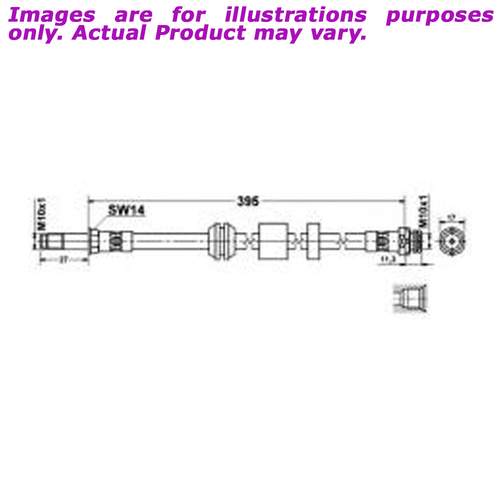 New PROTEX Hydraulic Hose - Front For FORD FOCUS LV DXXMJ 2.0L H3624