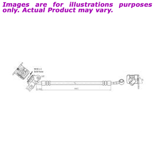 New PROTEX Hydraulic Hose - Rear Left For BMW 650i E63 E63 4.8L H3657
