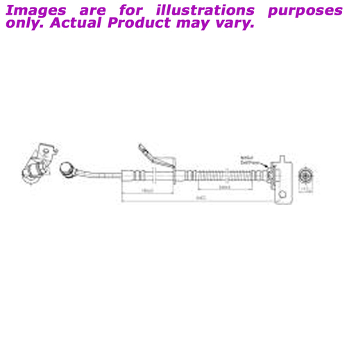 New PROTEX Hydraulic Hose - Front Left For HYUNDAI i20 PB BB31C 1.4L H3731