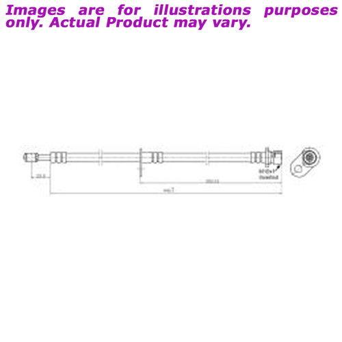 New PROTEX Hydraulic Hose - Front Right For HONDA ACCORD CL CL9 2.4L H3756