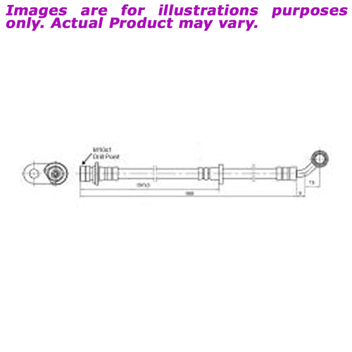 New PROTEX Hydraulic Hose - Front Left For HONDA CRV RD RD7 2.4L H3764