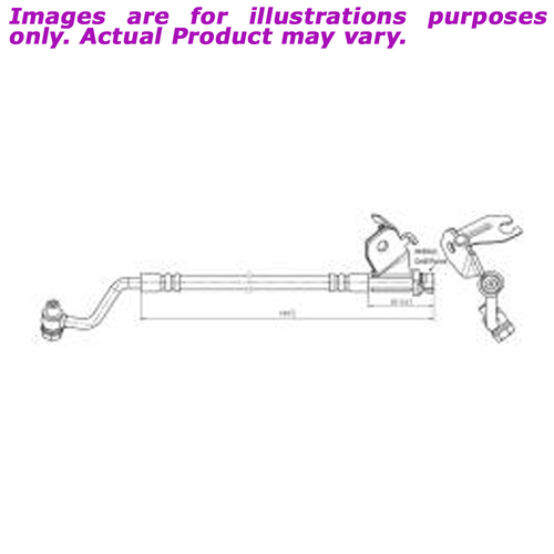 New PROTEX Hydraulic Hose - Rear Right For HYUNDAI i20 PB BB51C 1.4L H3789