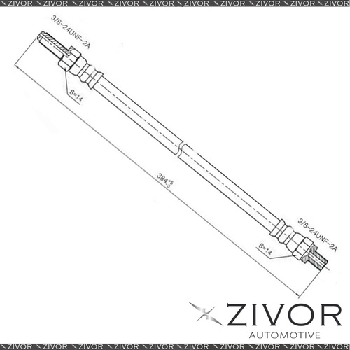 PROTEX Hydraulic Hose-Rear For ALFA ROMEO ALFETTA . 2D Cpe RWD 1977-1981 #H638