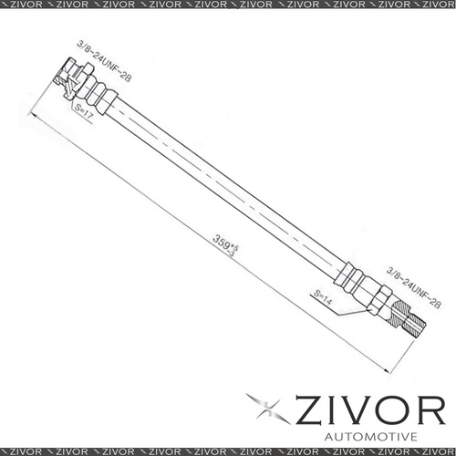 PROTEX Hydraulic Hose-Front For CHRYSLER VALIANT AP5 4D Sdn RWD 1963-1965 #H675
