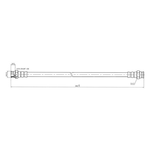 Protex Hydraulic Hose - Front For Holden HG HK HT HD HR 1965-1971*By Zivor* H900