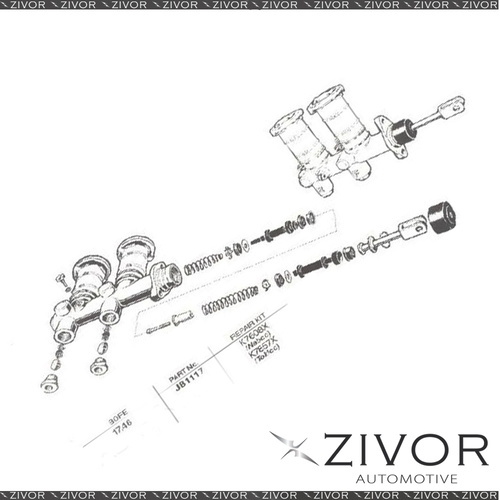 PROTEX Brake Master Cylinder For NISSAN 1200 B120 2D Ute RWD 1971 - 1985 #JB1117