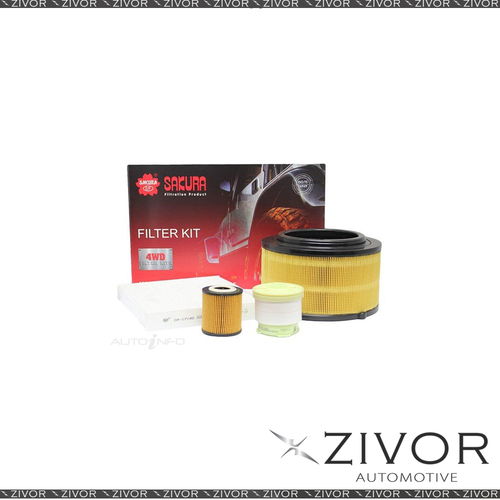 New SAKURA 4WD Filter Kit For FORD RANGER PX 3.2L 4D C/C Auto RWD 09/11-05/15