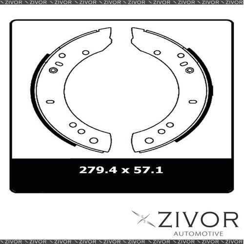 PROTEX Brake Shoes-Rear For LAND ROVER 110 . 2D C/C 4WD 1984-1991 #N1092