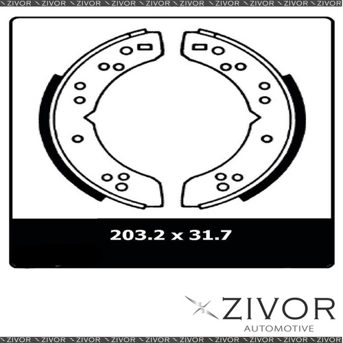 PROTEX Brake Shoes-Rear For HOLDEN TORANA TA 4D Sdn RWD 1974-1975 #N1260