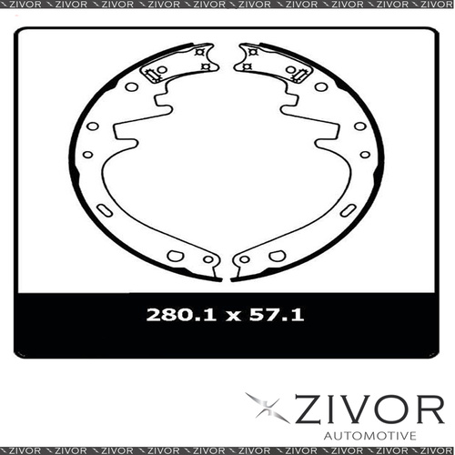 PROTEX Brake Shoes - Rear For FORD F150 . 2D Ute 4WD 1987 - 1992 By ZIVOR #N1323