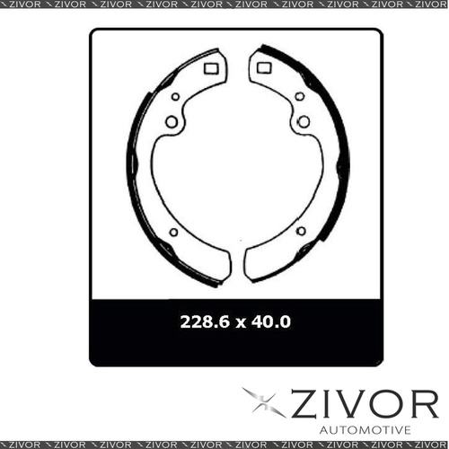PROTEX Brake Shoes-Rear For NISSAN 180B 610 4D Sdn RWD 1972-1977 By ZIVOR N1339