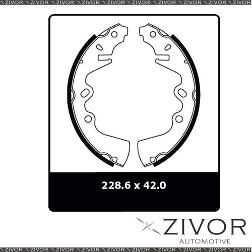 PROTEX Brake Shoes - Rear For MAZDA 929 LA 4D Sdn RWD 1973 - 1978 By ZIVOR N1348