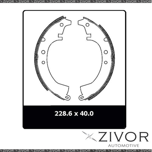 PROTEX Brake Shoes - Rear For TOYOTA CORONA RT104R 4D Sdn RWD 1974 - 1979 #N1358