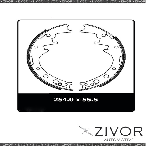 PROTEX Brake Shoes-Rear For TOYOTA HILUX RN30R 2D Ute RWD 1978-1983 #N1371