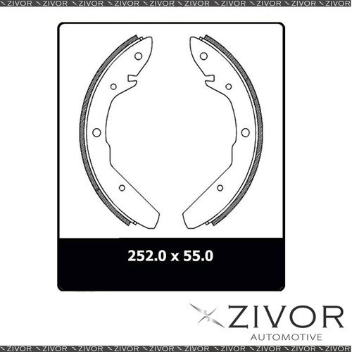New PROTEX Brake Shoes-Rear For VOLKSWAGEN KOMBI T2 3D Van RWD 1974-1980 N1377