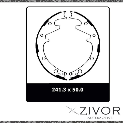 PROTEX Brake Shoes-Rear For MITSUBISHI L200 MA 2D Ute RWD 1980-1981 #N1403