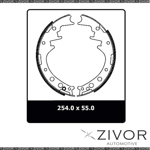 PROTEX Brake Shoes - Rear For TOYOTA HIACE YH63R 3D Van RWD 1986 - 1990 By ZIVOR