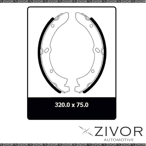 PROTEX Brake Shoes - Rear For FORD TRADER MC, ME 2D Truck RWD 1987 - 1999 #N1523