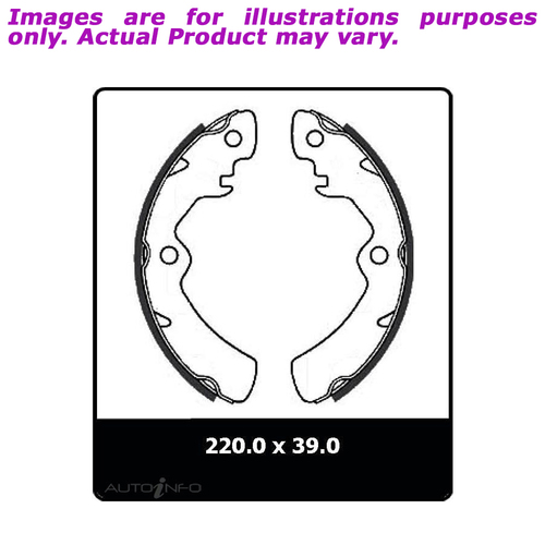 New PROTEX Drum Brake Shoe For HOLDEN DROVER QB . 1.3L 2D Hardtop 4WD N1539