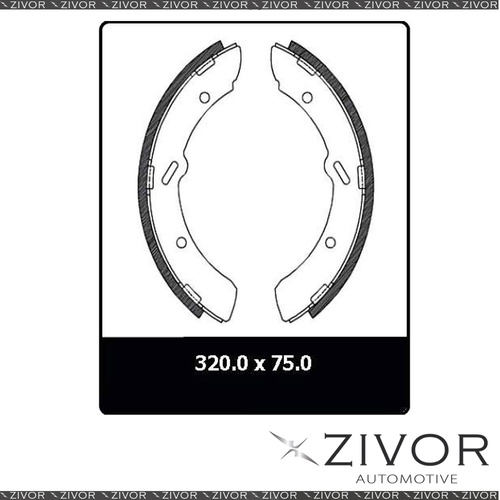 PROTEX Brake Shoes-Front For MITSUBISHI FUSO CANTER FE 2D Truck 4X2 1980-2016