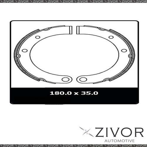 PROTEX Parking Brake Shoe For MITSUBISHI FUSO CANTER FG 2D Truck 4X4 1985-1993