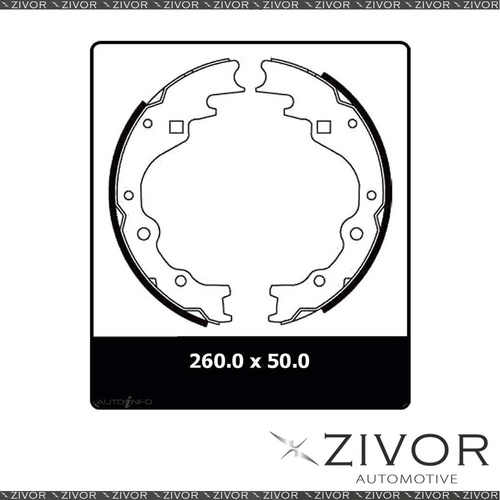 PROTEX Drum Brake Shoe For KIA PREGIO 3VRS, CT By ZIVOR #N1587
