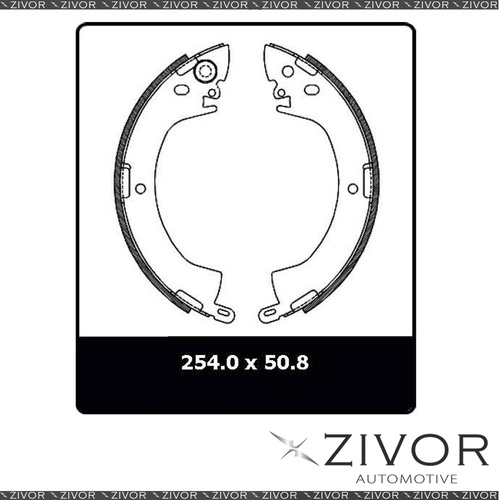 PROTEX Brake Shoes - Rear For MITSUBISHI TRITON ME 4D Ute RWD 1986 - 1988 #N1594