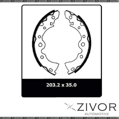 PROTEX Brake Shoes - Rear For HSV ASTRA LD 4D Sdn FWD 1988 - 1989 By ZIVOR N1598